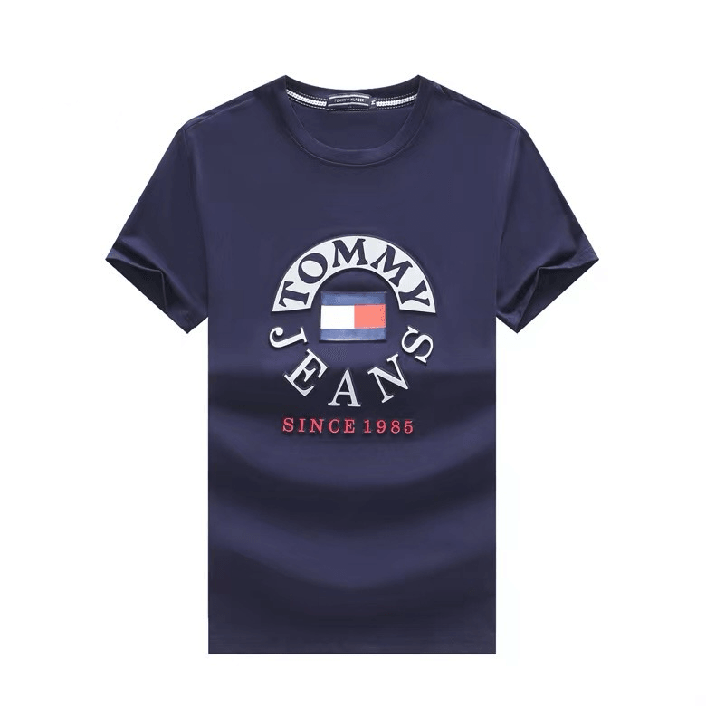 Tommy HF Flag Logo Since 1985 T-Shirt- Navy Blue - Obeezi.com