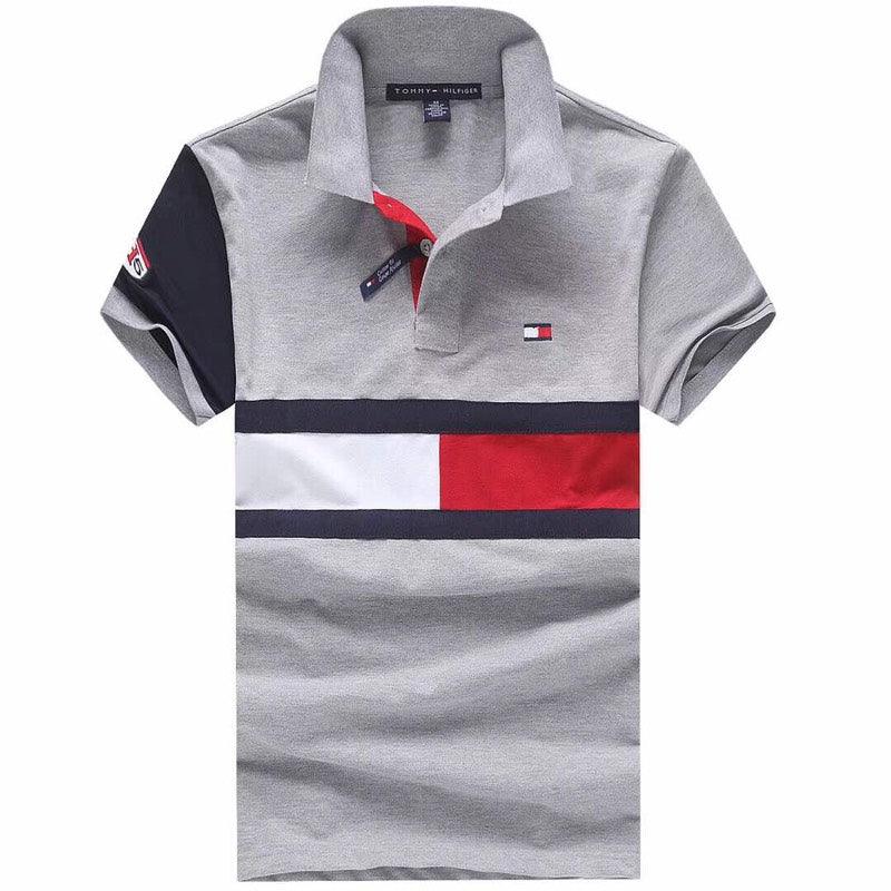 Tommy Hilfiger Ash Short Sleeve Flag Polo Shirt - Obeezi
