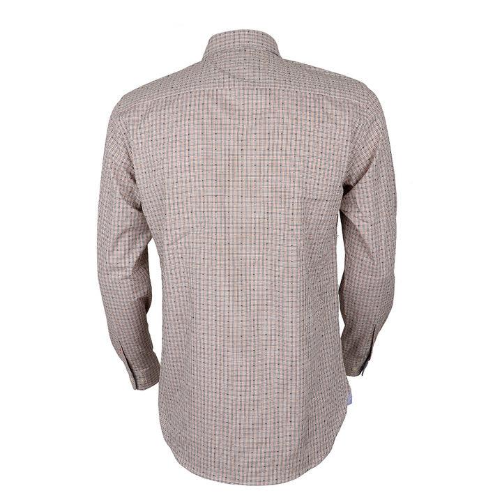 Tommy Hilfiger Checkered Custom Brown Long sleeve Shirt - Obeezi