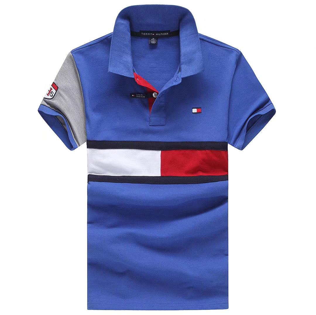 Tommy Hilfiger Classic Blue Short-Sleeve Polo - Obeezi