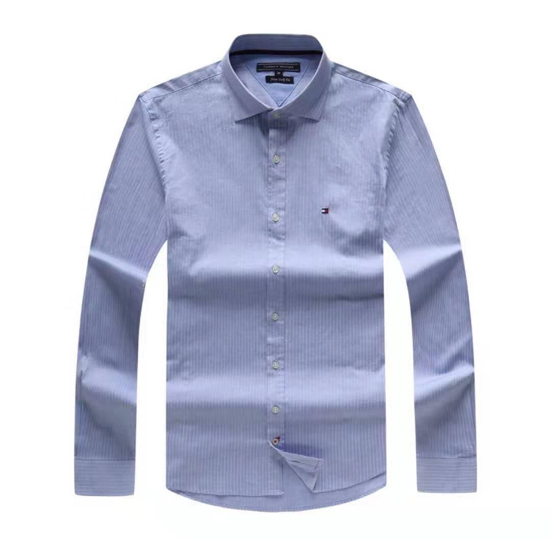 Tommy Hilfiger Classic Blue Stripe Longsleeve Shirt - Obeezi