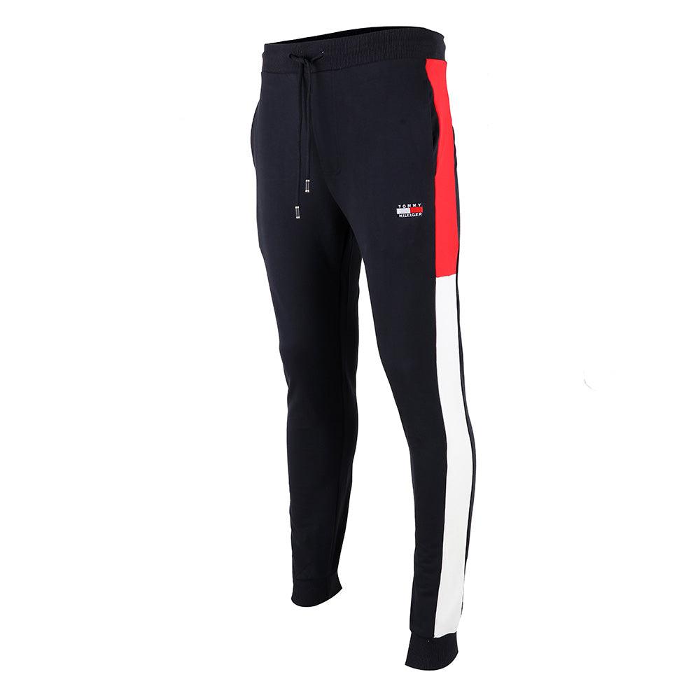 Tommy Hilfiger Crested Embellished Logo White and Red Tracksuit - Obeezi