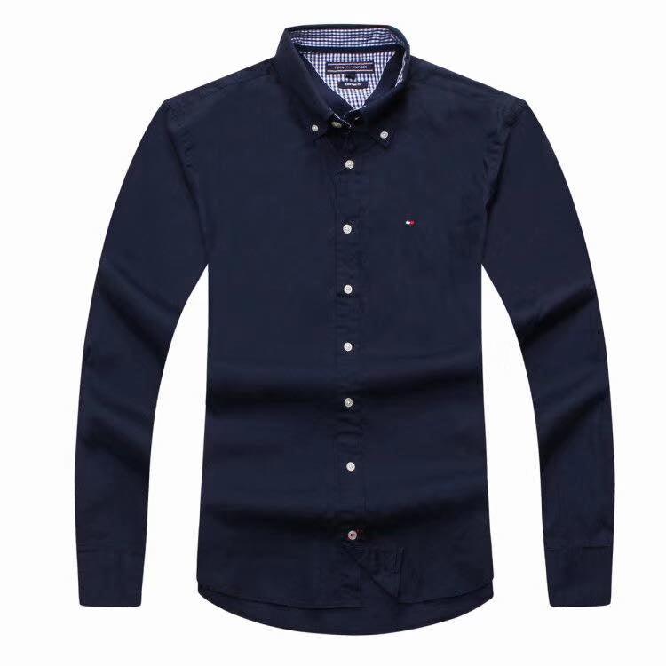 Tommy Hilfiger Deep Classic NavyBlue Longsleeve Shirt - Obeezi