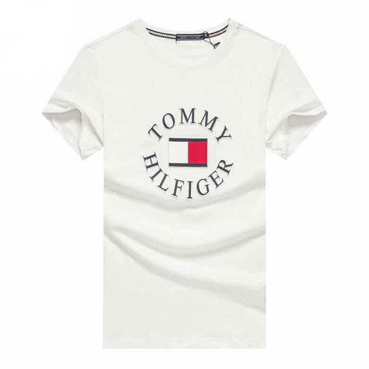 Tommy Hilfiger Essential Logo Crewneck-White - Obeezi