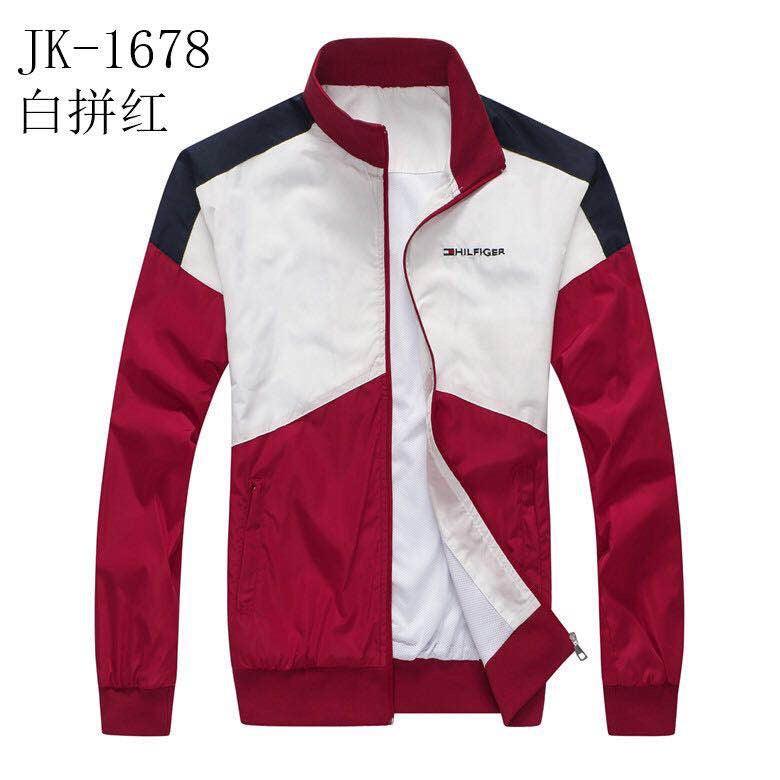 Tommy Hilfiger Front Design White And Red Tracksuit - Obeezi