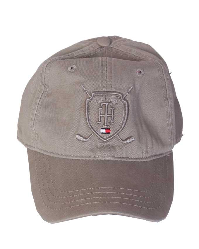 Tommy Hilfiger Logo Crested Cap - Brown - Obeezi.com