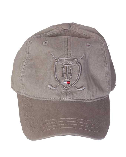 Tommy Hilfiger Logo Crested Cap - Brown - Obeezi.com