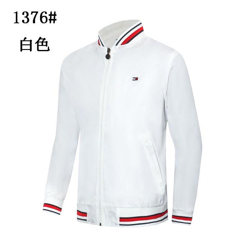 Tommy Hilfiger Men's Long Sleeve White Track Jacket - Obeezi