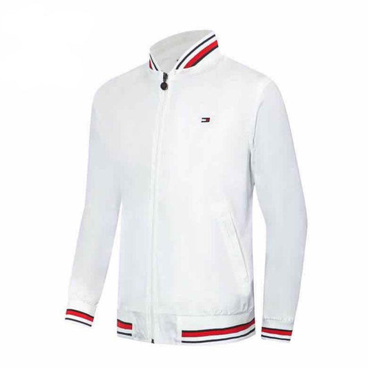 Tommy Hilfiger Multi Collar Strap White Tracksuit - Obeezi