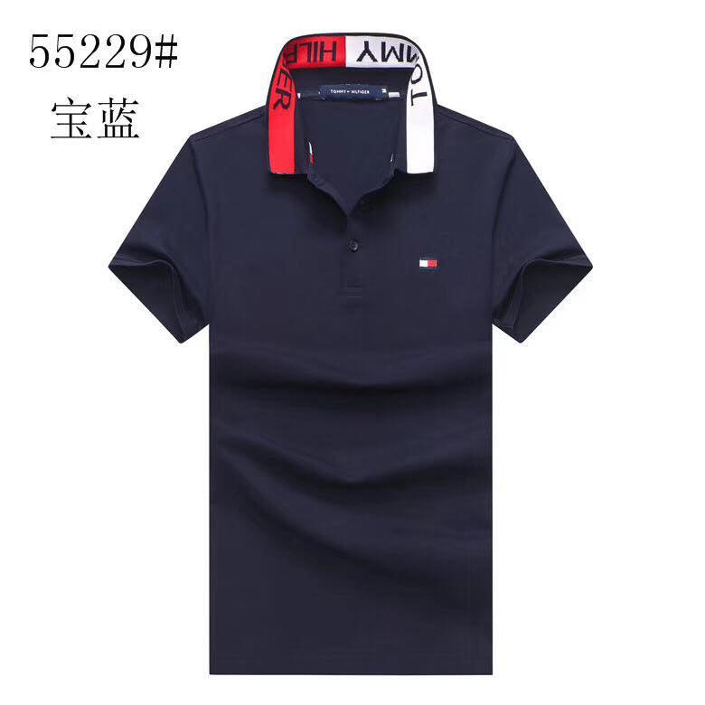 Tommy Hilfiger NavyBlue Fashionable Crested Collar Polo Shirt - Obeezi