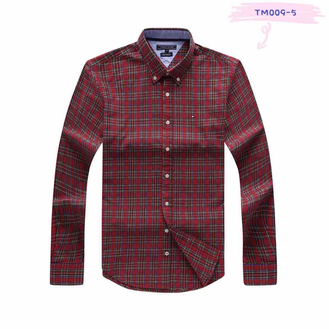 Tommy Hilfiger New York Fit Cotton Formal Shirt- Red - Obeezi