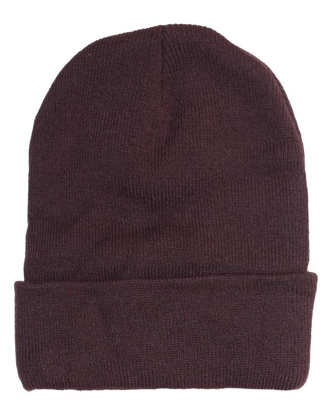 Tommy Hilfiger Sport Knit Cuffed Beanie Chocolate Brown - Obeezi.com