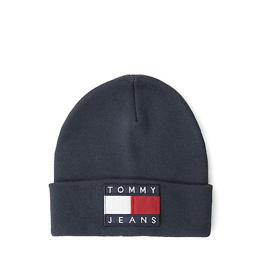 Tommy Hilfiger - TJ 90s Flag Beanie Peacoat Black - Obeezi.com