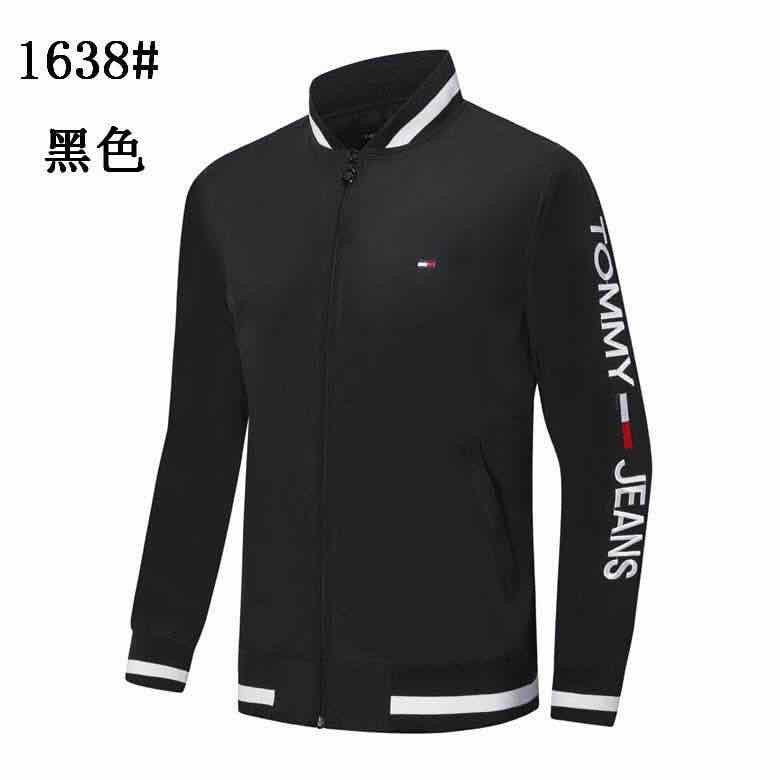 Tommy Hilfiger White Collar Strap Black Tracksuit - Obeezi