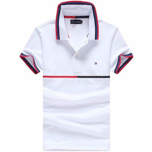 Tommy Hilfiger White Polo Shirt Short Sleeve Maximize - Obeezi