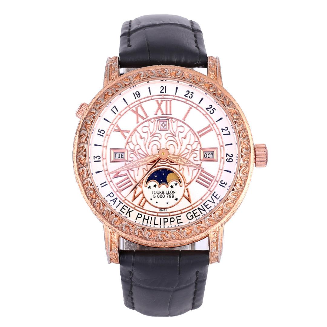 Tourbillion Grand Master Chime Leather Strap Watch - Obeezi.com