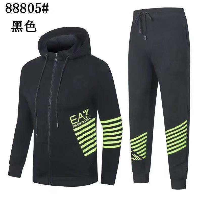 tracksuit With EA7 Side Design -BLK - Obeezi