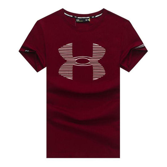 UA Branded Cotton Fit Red T-shirt - Obeezi