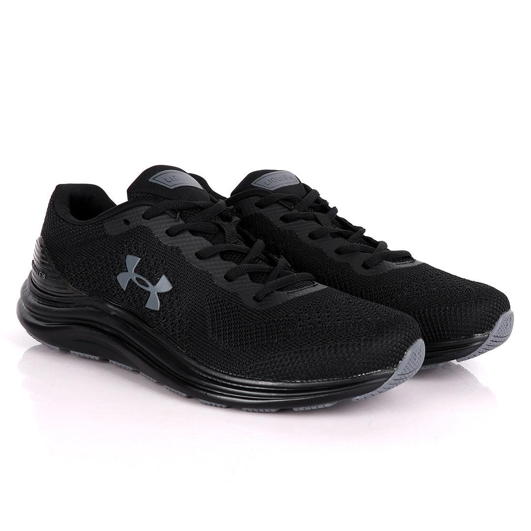 UA Charged Spark All Black Sneakers - Obeezi