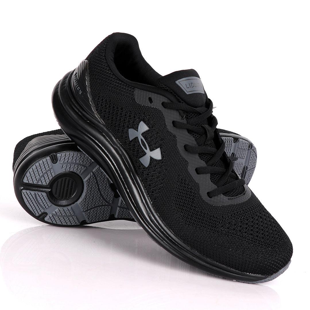 UA Charged Spark All Black Sneakers - Obeezi