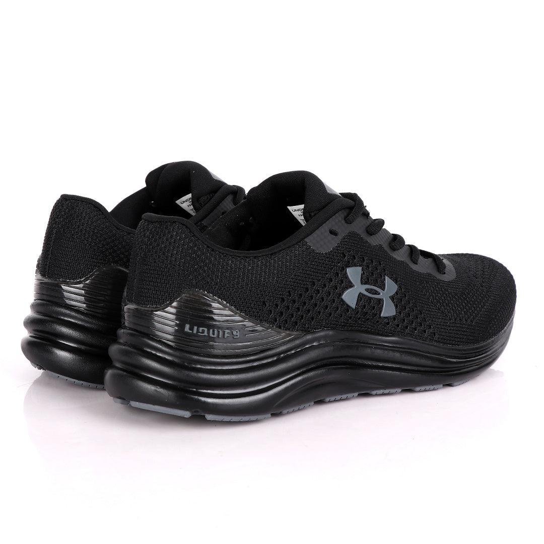 UA Charged Spark All Black Sneakers - Obeezi