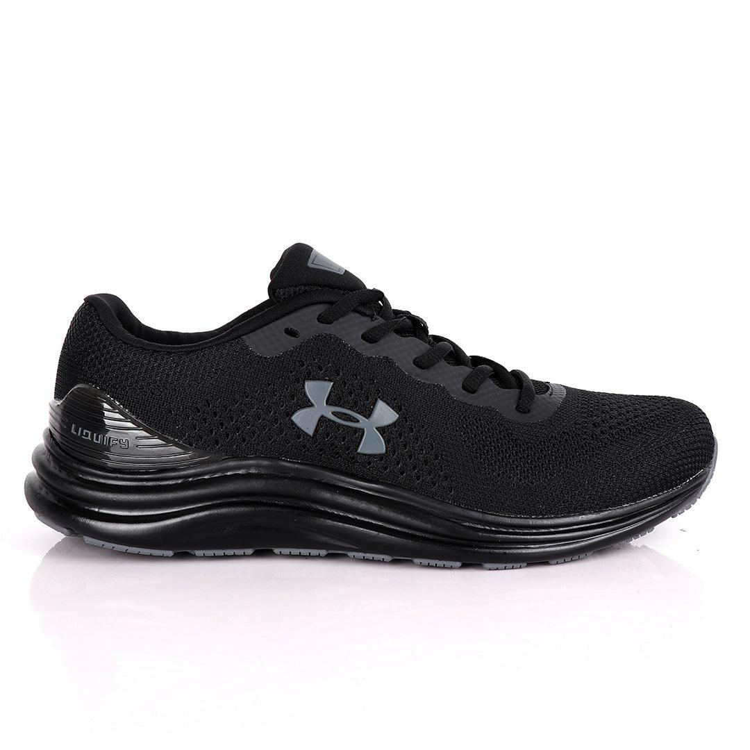 UA Charged Spark All Black Sneakers - Obeezi