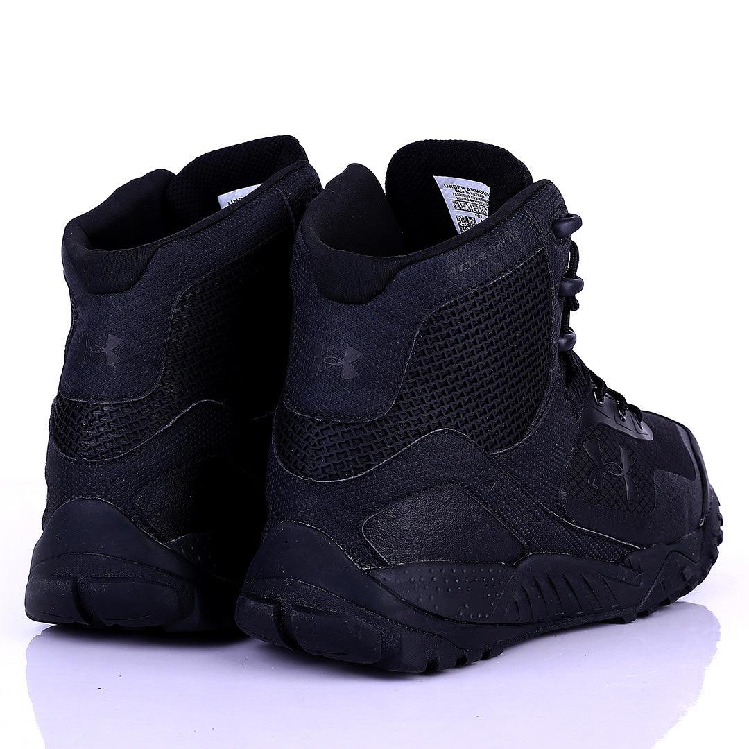 UA Lace Up Solid Tactical Black Boot - Obeezi.com