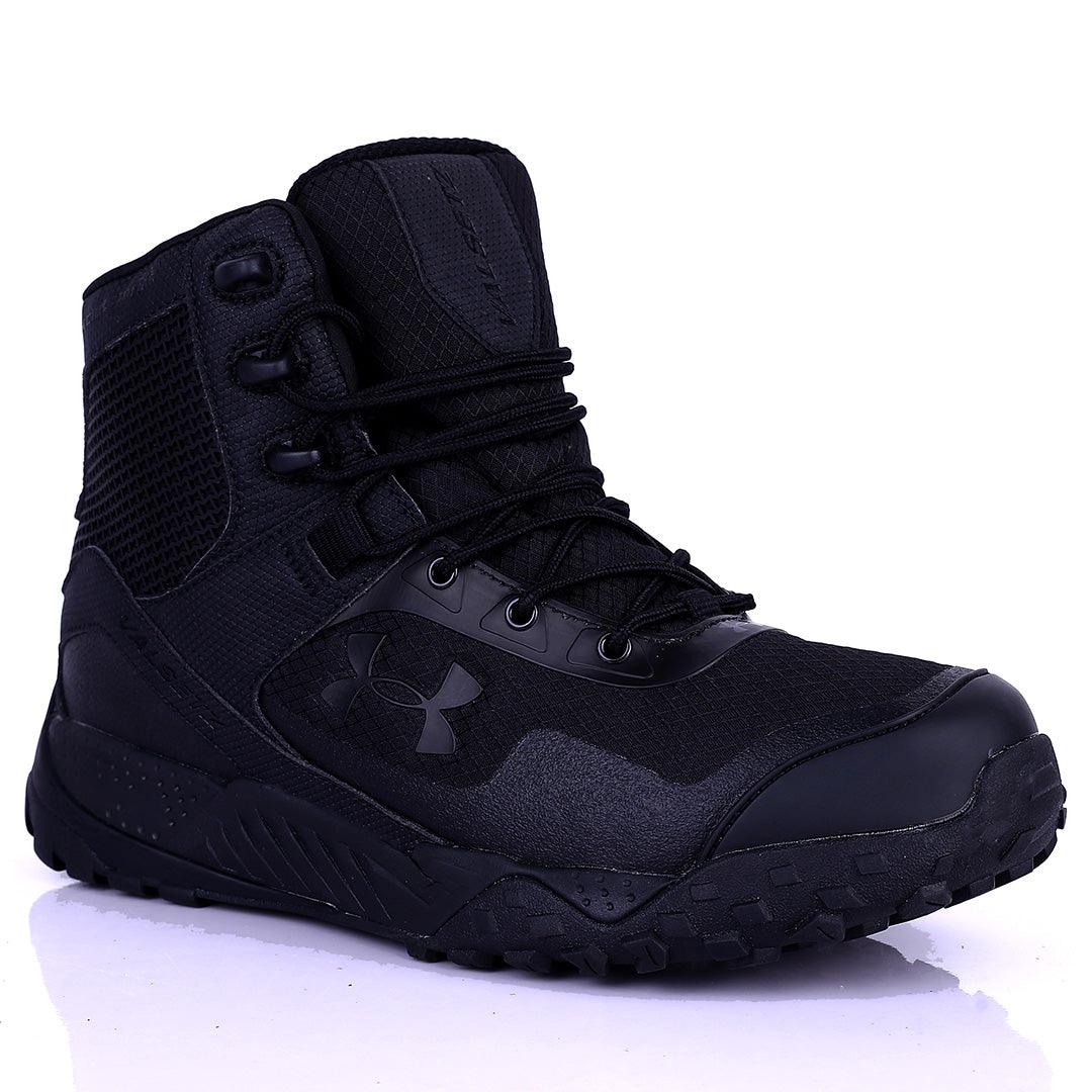 UA Lace Up Solid Tactical Black Boot - Obeezi.com