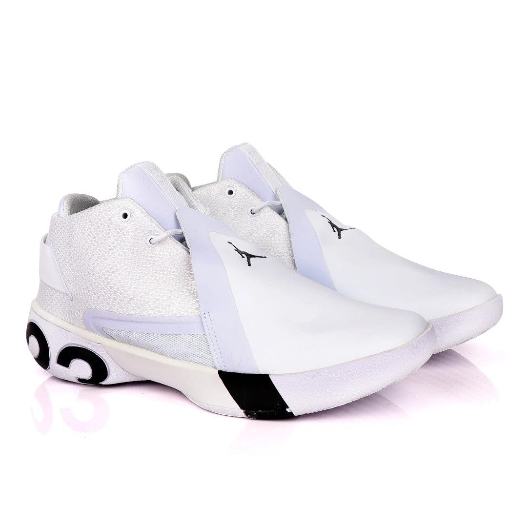 Ultra Fly 3 White Black Men's Basketball Shoes - Obeezi