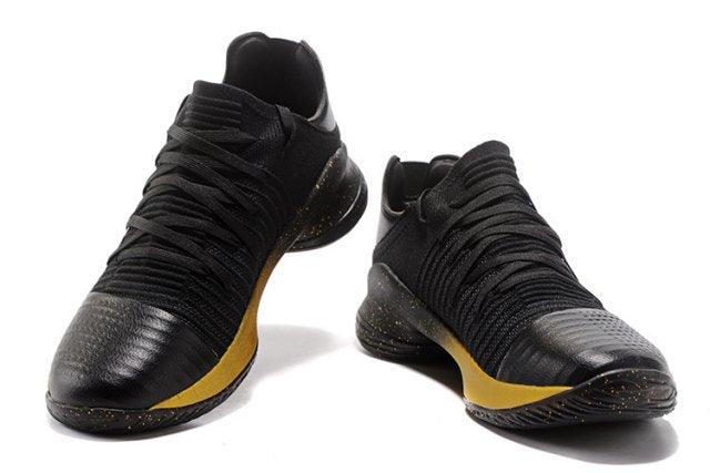Under Armour Curry 4 Low Black Gold 2017 NBA Finals Mens Basketball Sneakers - Obeezi