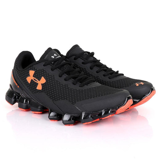 Under Armour Scorpio 3 Black and Orange Sneaker - Obeezi