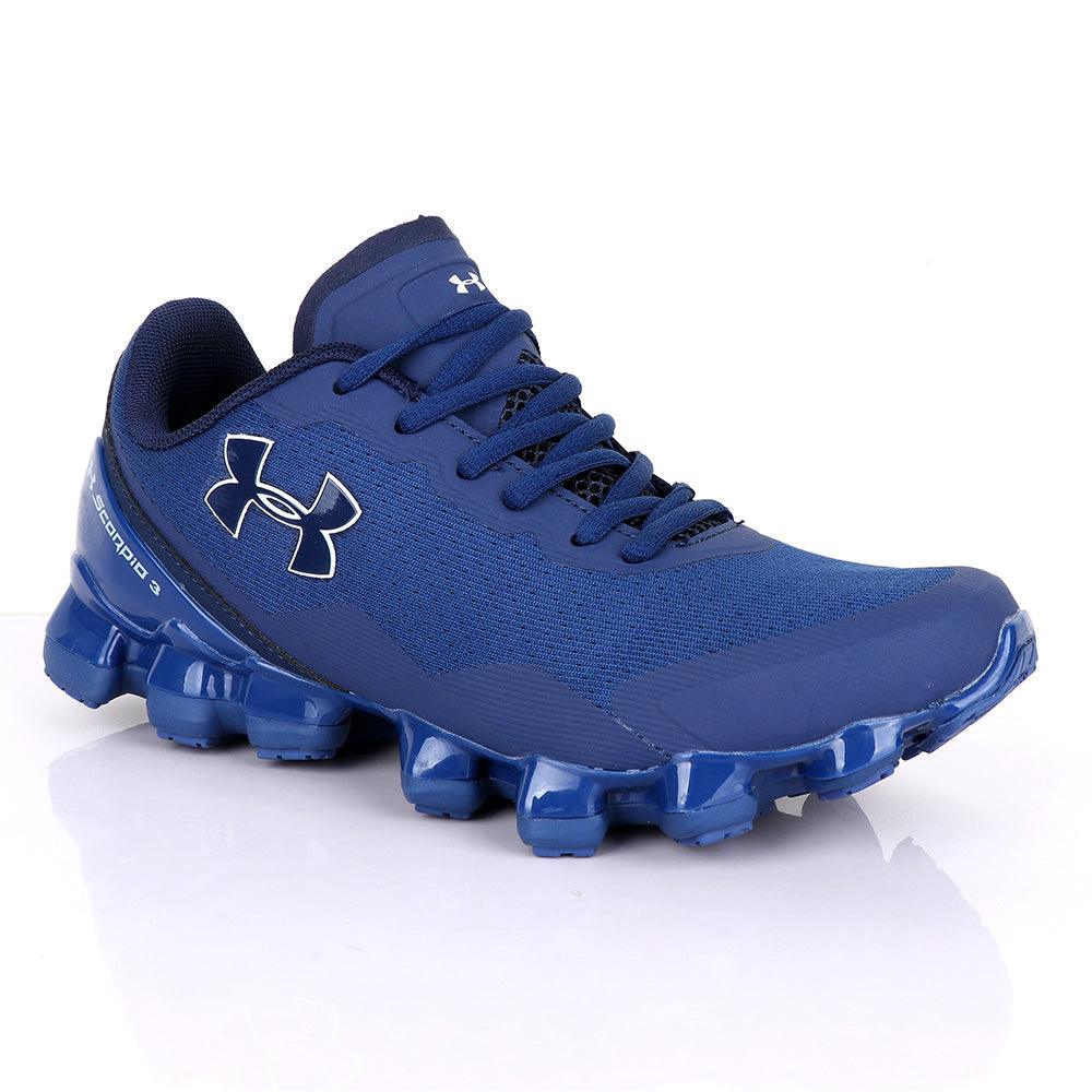 Under Armour Scorpio 3 Navy Blue With White Crest Sneaker - Obeezi