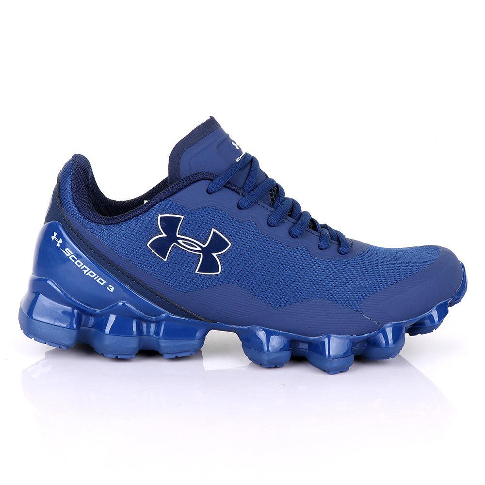 Under Armour Scorpio 3 Navy Blue With White Crest Sneaker - Obeezi