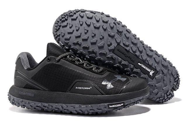 Under Armour UA Fat Tire Gore-Tex Men's Trail Running Sneakers All Black - Obeezi