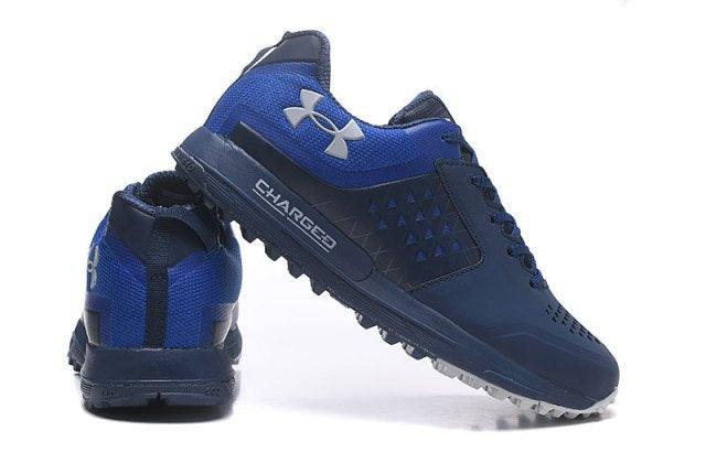 Under Armour UA Horizon Navy Blue Men's Trail Running Hiking Boots Sneakers - Obeezi