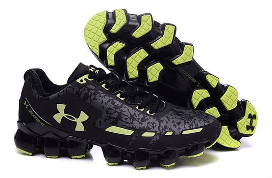 Under Armour UA Scorpio Men's Running Shoes- Black/Green - Obeezi