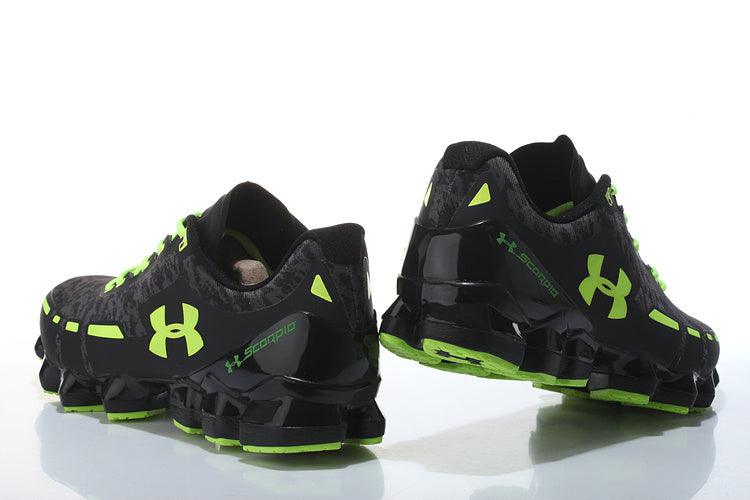 Under Armour UA Scorpio Men's Running Shoes- Black/Green - Obeezi