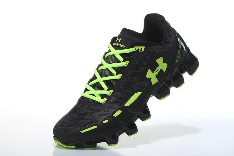 Under Armour UA Scorpio Men's Running Shoes- Black/Green - Obeezi