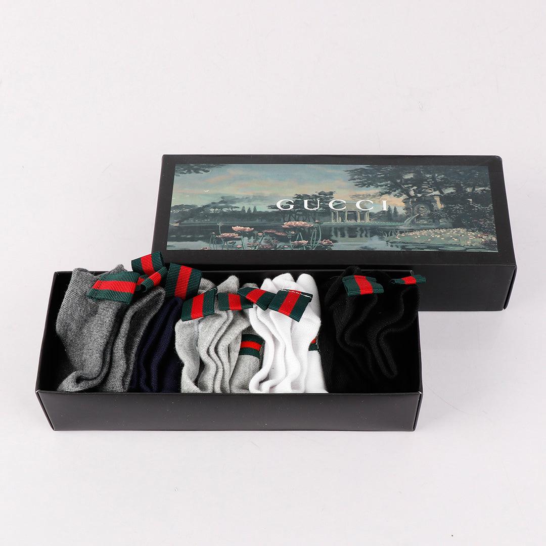 Unisex 5 In 1 Black Grey White Ash Navyblue socks - Obeezi.com