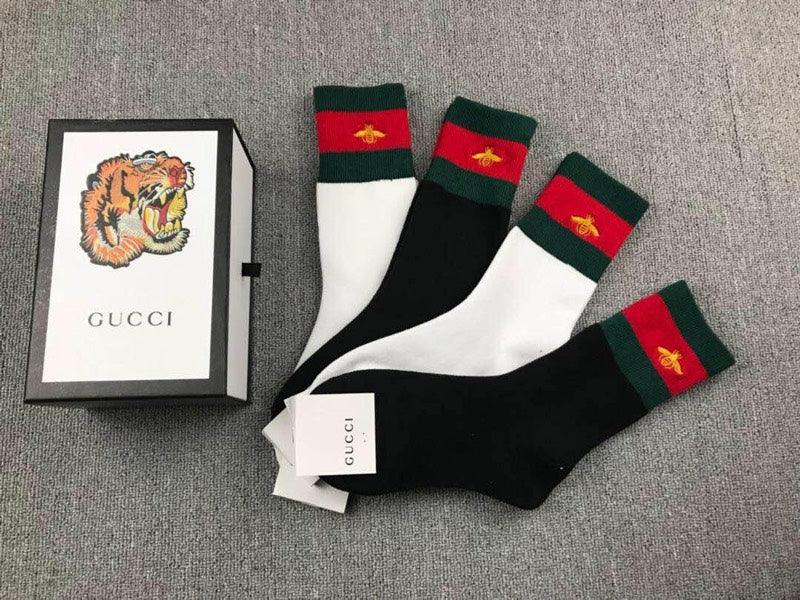 Unisex bees Black White socks with box - Obeezi.com