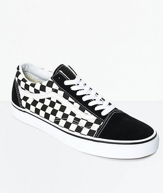 Vans Checkerboard Lite Men's Sneaker Black and White - Obeezi