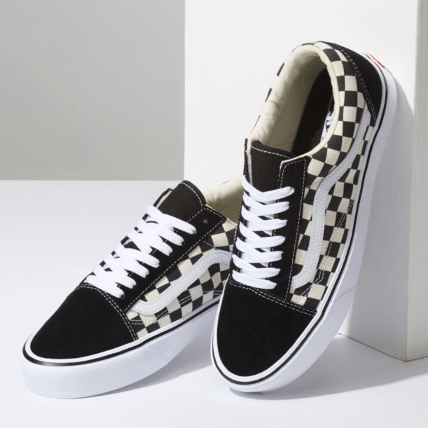 Vans Checkerboard Lite Men's Sneaker Black and White - Obeezi