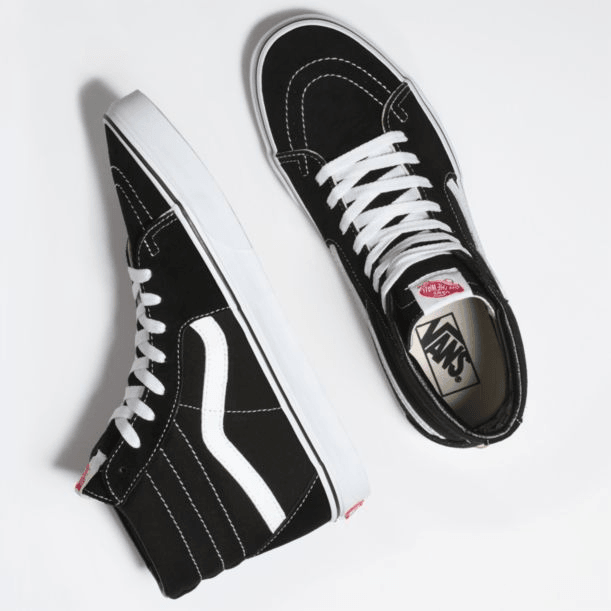 Vans Old Skool Black And White Hightop SK8 -HI Sneaker - Obeezi