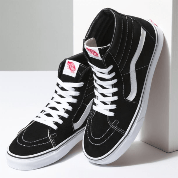 Vans Old Skool Black And White Hightop SK8 -HI Sneaker - Obeezi