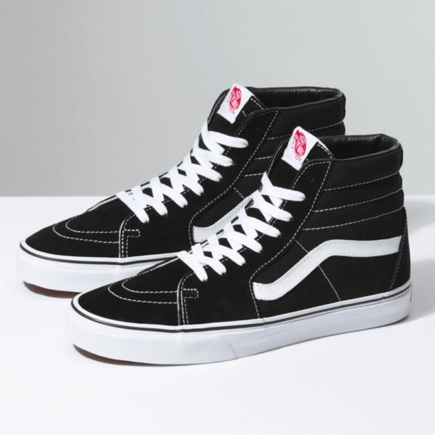 Vans Old Skool Black And White Hightop SK8 -HI Sneaker - Obeezi