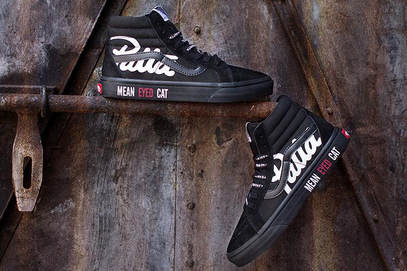 Vans Sk8 Mean Eyed Cat Black/white Sneakers - Obeezi