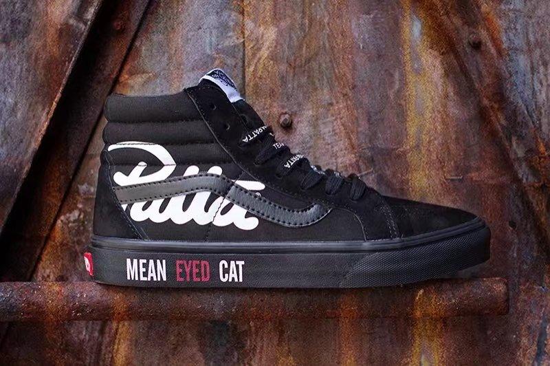 Vans Sk8 Mean Eyed Cat Black/white Sneakers - Obeezi