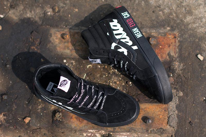 Vans Sk8 Mean Eyed Cat Black/white Sneakers - Obeezi