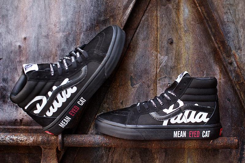 Vans Sk8 Mean Eyed Cat Black/white Sneakers - Obeezi