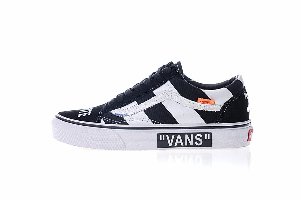 Vans Skool Virgil Abloh Zebra black/White Sneaker - Obeezi